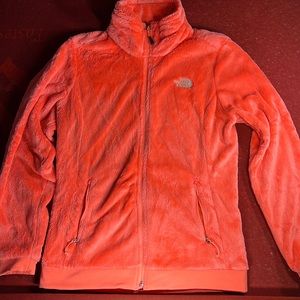 Neon pink fuzzy jacket